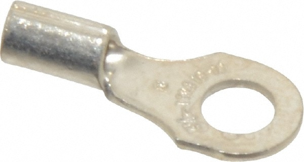 Thomas & Betts B14-8 D Shaped Ring Terminal: Non-Insulated, 18 to 14 AWG, Crimp Connection Image