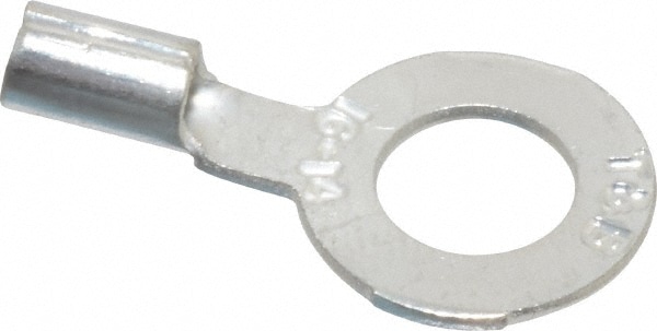 Thomas & Betts B14-14 D Shaped Ring Terminal: Non-Insulated, 18 to 14 AWG, Crimp Connection Image