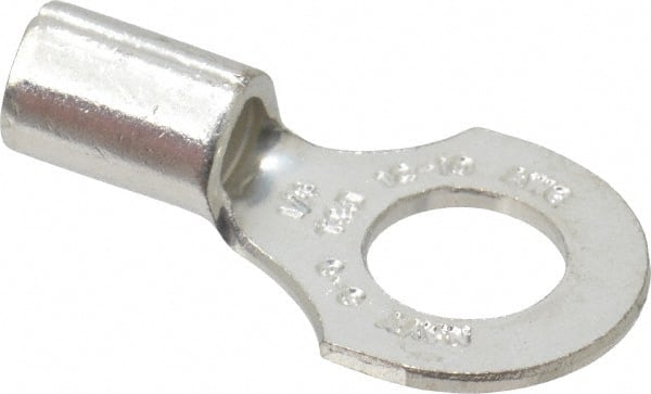 Thomas & Betts C10-14 D Shaped Ring Terminal: Non-Insulated, 12 to 10 AWG, Crimp Connection 