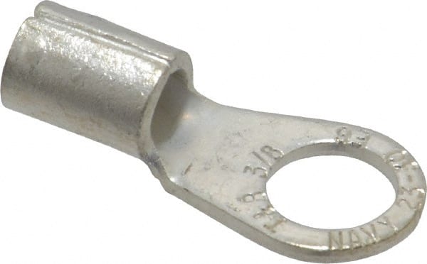 Thomas & Betts E6-38 Ring Terminal, Non-Insulated, 6 AWG, Stud: 3/8, Copper