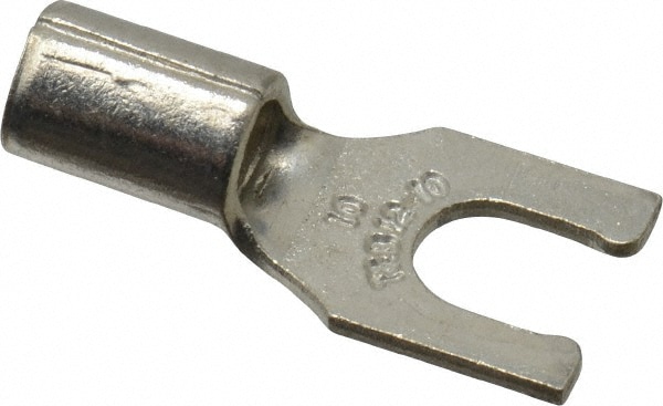 Thomas & Betts C10-10FL Locking Fork Terminal: Yellow, Non-Insulated, #10 Stud, Crimp Image