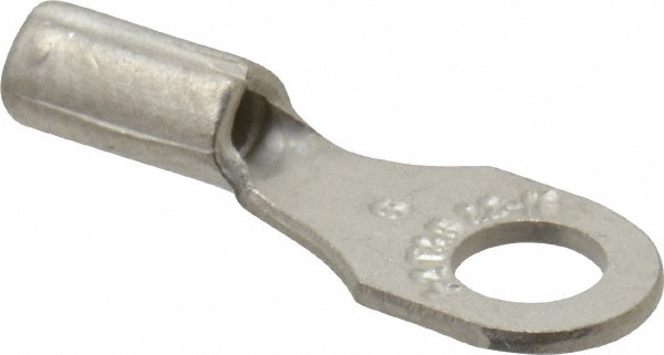 Thomas & Betts A18-6 D Shaped Ring Terminal: Non-Insulated, 22 to 16 AWG, Crimp Connection Image