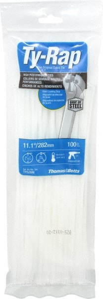 Thomas & Betts TY526M Cable Tie Duty: 11.1" Long, Natural, Nylon, Standard Image