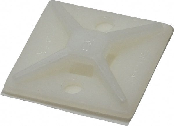Natural (Color), Nylon, Four Way Cable Tie Mounting Base