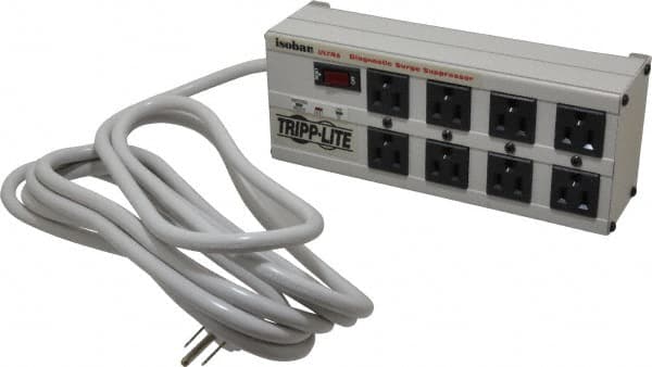 Tripp-Lite ISOBAR8 ULTRA 8 Outlets, 120 Volts, 15 Amps, 12 Cord, Power Outlet Strip 