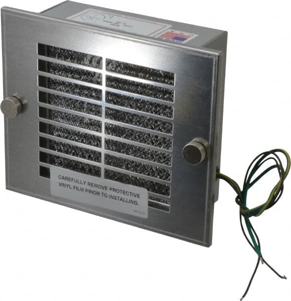 Enclosure Cooling Fan Packages; Free-flow Air Delivery (CFM): 105 ; Nominal Speed (RPM): 3,000 ; Overall Width (Inch): 7-3/8 ; Overall Height (Inch): 6-1/8 ; Overall Depth (Inch): 2-3/8 ; Enclosure Material: Steel