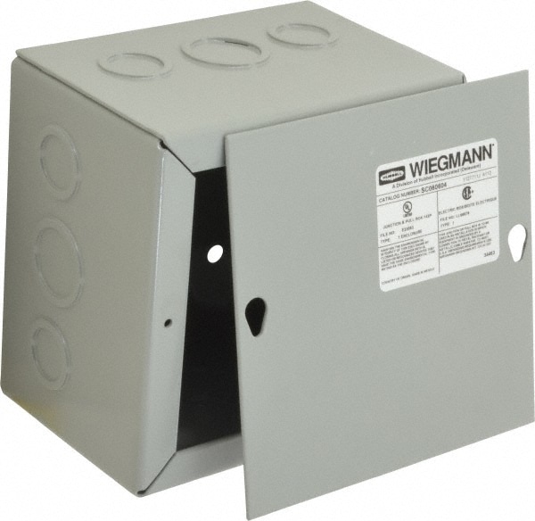 Junction Box Electrical Enclosure: Steel, NEMA 1