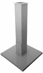 Electrical Enclosure Column Pedestal: Steel, Use with Wiegmann Consolet Enclosures