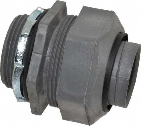 Thomas & Betts LT43G Conduit Connector: For Liquid-Tight, Thermoplastic, 1-1/4" Trade Size Image