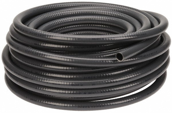 3/4" Trade Size, 100' Long, Flexible Liquidtight Conduit - PVC, 33/40" ID, Gray