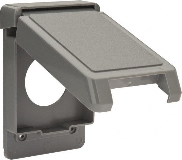 Thomas & Betts E98G20N Single Receptacle Electrical Box Cover: Polycarbonate 