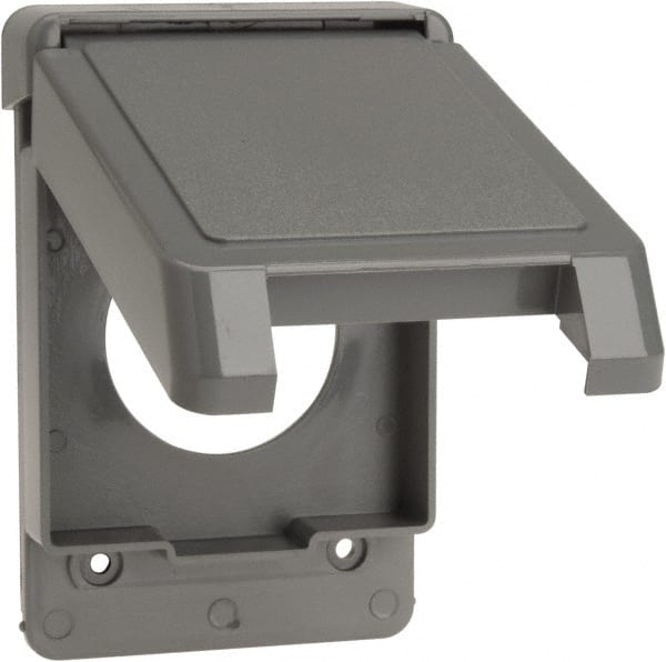 Thomas & Betts E98G30N Single Receptacle Electrical Box Cover: Polycarbonate 