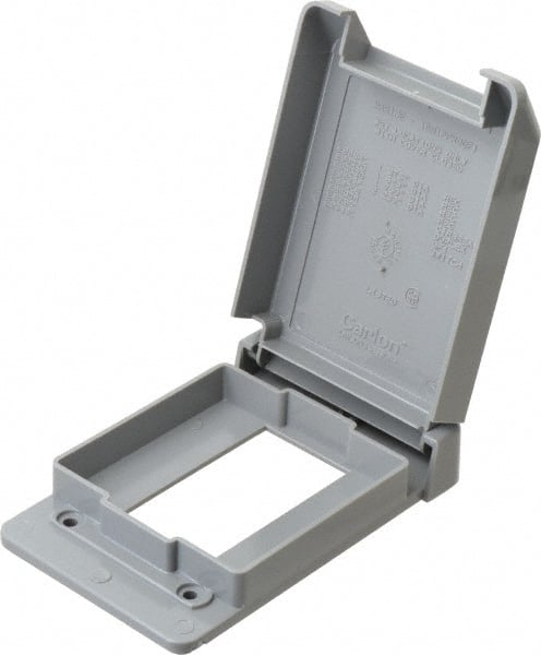 Thomas & Betts E98GFCN GFCI Receptacle Electrical Box Cover: Polycarbonate 