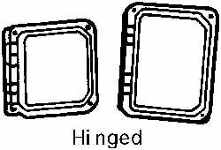 Electrical Enclosure Hinged Window Kit: Polycarbonate, Use with Control, Junction, Meter, Small Device Enclosures, Switching Enclosures, Terminal Boxes & Transformer Cabinets