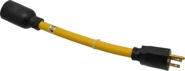 Southwire 90208802 9", 12/3 Gauge/Conductors, Yellow Wet & Dry Location, Indoor & Outdoor Extension Cord 