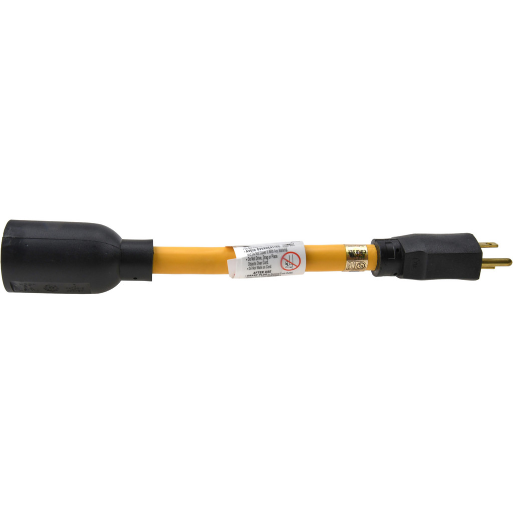 MSC Industrial | Southwire Extension Cord: 12/3 Yellow, Indoor, Outdoor & Wet Locations - 1 Receptacle, 15 A, 125 V, UL STW-A, NEMA 5-15P & L5-20R |