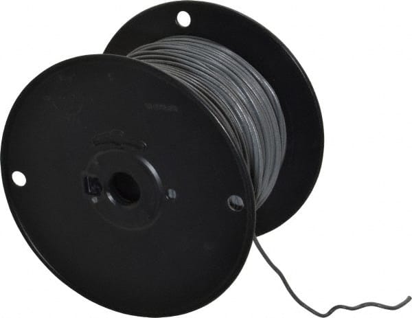 Southwire 411010509 Machine Tool Wire: 18 AWG, Gray, 500 Long, Polyvinylchloride, 0.108" OD 