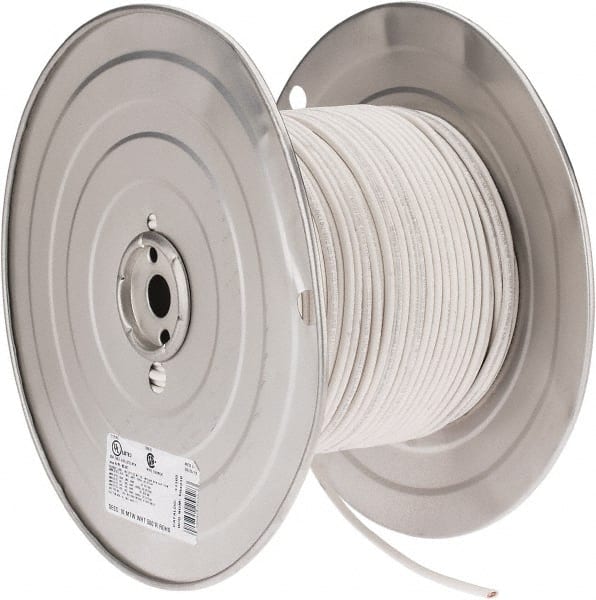 Southwire 411050501 Machine Tool Wire: 10 AWG, White, 500 Long, Polyvinylchloride, 0.18" OD 