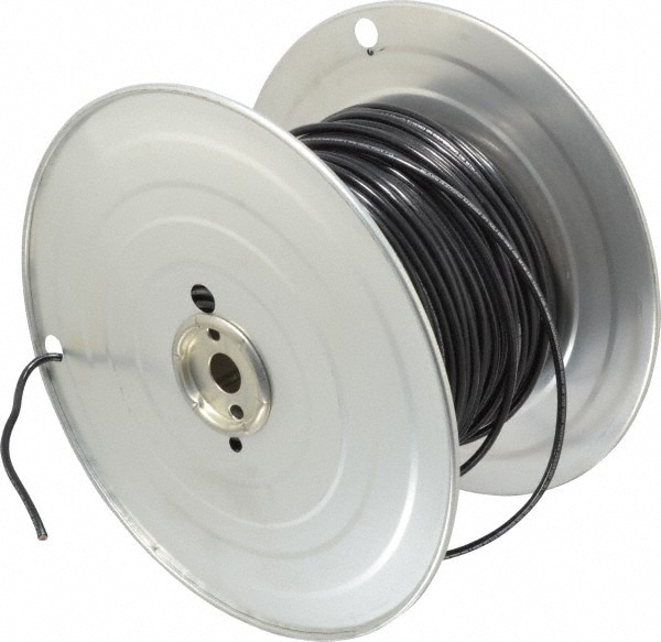 Southwire 411050508 Machine Tool Wire: 10 AWG, Black, 500 Long, Polyvinylchloride, 0.18" OD Image