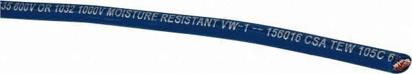 Southwire 411050506 Machine Tool Wire: 10 AWG, Blue, 500 Long, Polyvinylchloride, 0.18" OD 