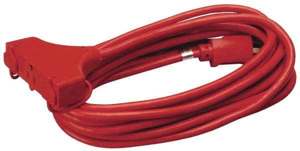 Southwire 4217SW8804 25, 14/3 Gauge/Conductors, Red Indoor & Outdoor Extension Cord 