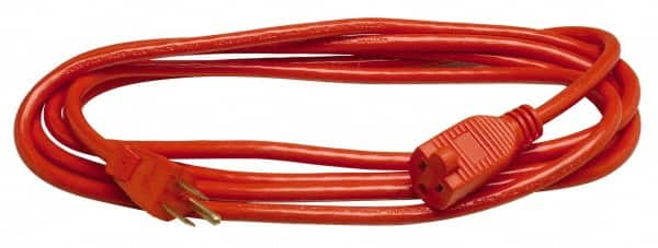 Southwire 2459SW0003 100, 14/3 Gauge/Conductors, Orange Indoor & Outdoor Extension Cord 