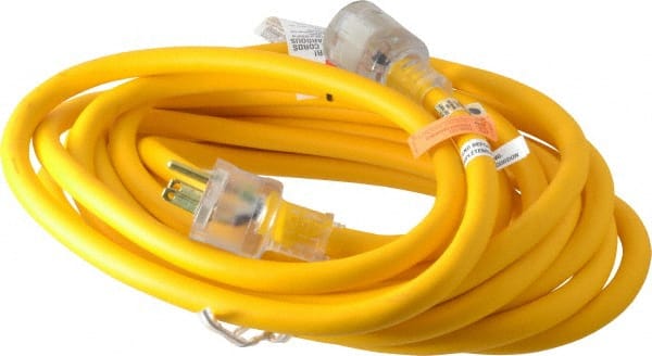 Southwire 1567SW0002 25, 14/3 Gauge/Conductors, Yellow Outdoor Extension Cord 