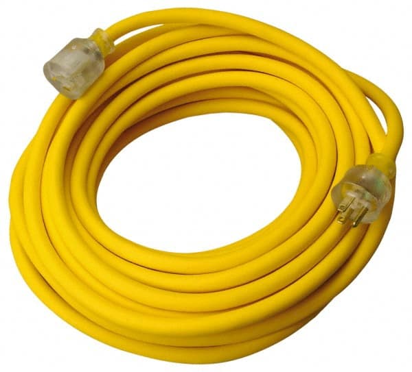 Southwire 1568SW0002 50, 14/3 Gauge/Conductors, Yellow Outdoor Extension Cord 
