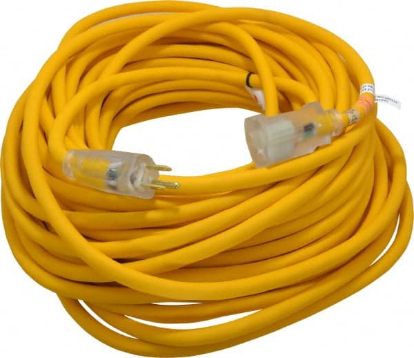 Southwire 1689SW0002 100, 12/3 Gauge/Conductors, Yellow Outdoor Extension Cord 