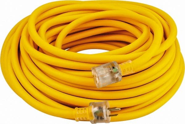 Southwire 1769SW0002 100, 12/3 Gauge/Conductors, Yellow Outdoor Extension Cord 