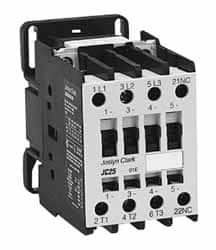IEC Contactor: 3 Poles, 9 A Load Amps-Inductive, 25 A Load Amps-Resistive, NO