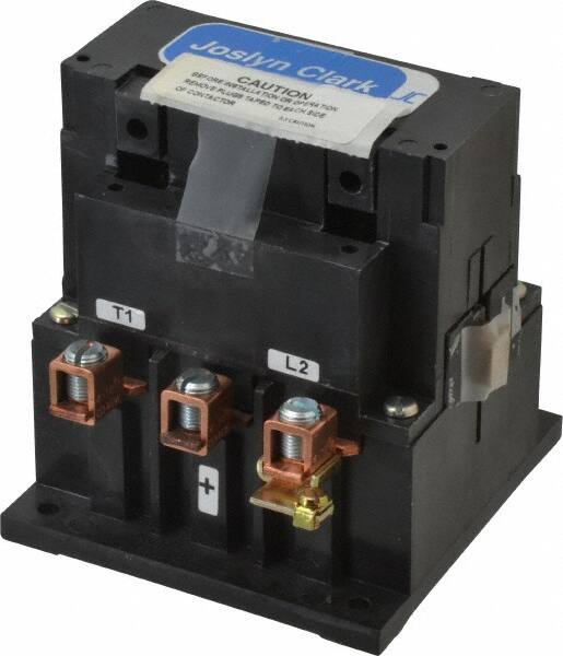 DC Drive Contactors; Number of Circuits: 3 ; Coil Voltage: 120 VAC; 500 VDC ; Amperage: 75 ; Auxiliary Contacts: 2NO/1NC ; Overall Width (Inch): 3-7/8 ; Overall Depth (Inch): 4-3/8