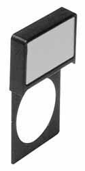 Electrical Switch Legend Plates; Legend Plate Type: Legend Insert ; Legend Markings: Jog ; Legend Plate Shape: Rectangular ; Background Color: Black ; Hole Diameter (mm): 22 ; Letter Color: White