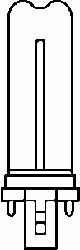 Fluorescent Commercial & Industrial Lamp: 9 Watts, T4, 2-Pin Base