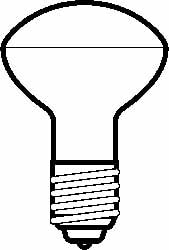 Incandescent Lamp: 50W, Medium Screw Base, R20 Lamp