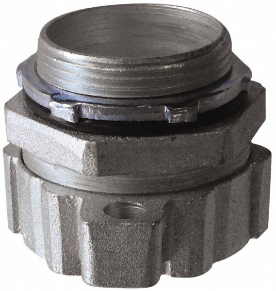 Conduit Connector: For Liquid-Tight, Malleable Iron, 3-1/2" Trade Size