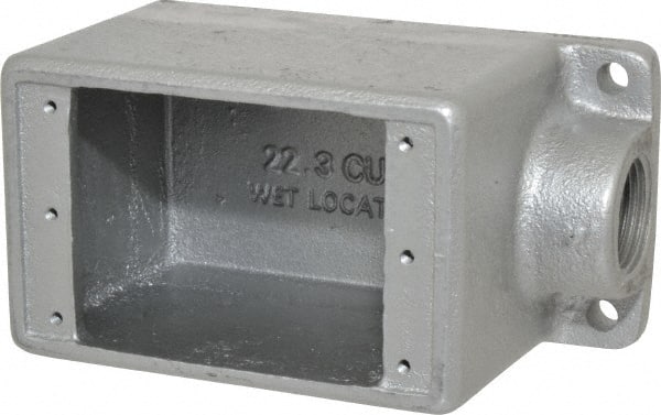 Thomas & Betts FD2-TB Electrical Device Box: Iron, Rectangle, 2-3/4" OAW, 1 Gang 