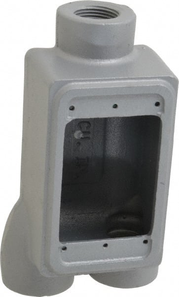 Electrical Outlet Box: Iron, Rectangle, 1 Gang