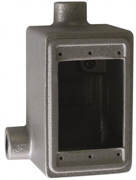 O-Z/Gedney FDL-1-50 Electrical Device Box: Iron, Rectangle, 1 Gang 