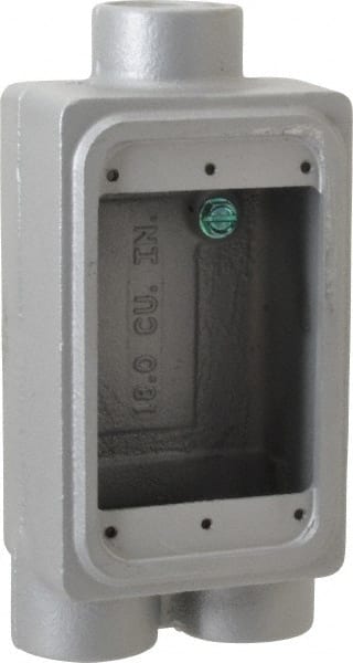O-Z/Gedney FSCC-1-75 Electrical Device Box: Iron, Rectangle, 1 Gang 