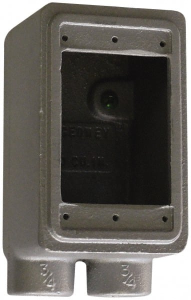 O-Z/Gedney FSS-1-75 Electrical Device Box: Iron, Rectangle, 1 Gang 