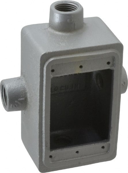 O-Z/Gedney FSX-1-50 Electrical Device Box: Iron, Rectangle, 1 Gang 