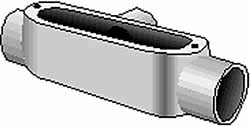 Form 35, C Body, 2-1/2" Trade, IMC, Rigid Malleable Iron Conduit Body