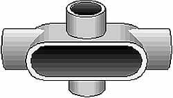 Form 7, C Body, 2-1/2" Trade, IMC, Rigid Iron Conduit Body