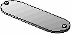 2 Inch Trade, Iron Flat Conduit Body Cover Plate