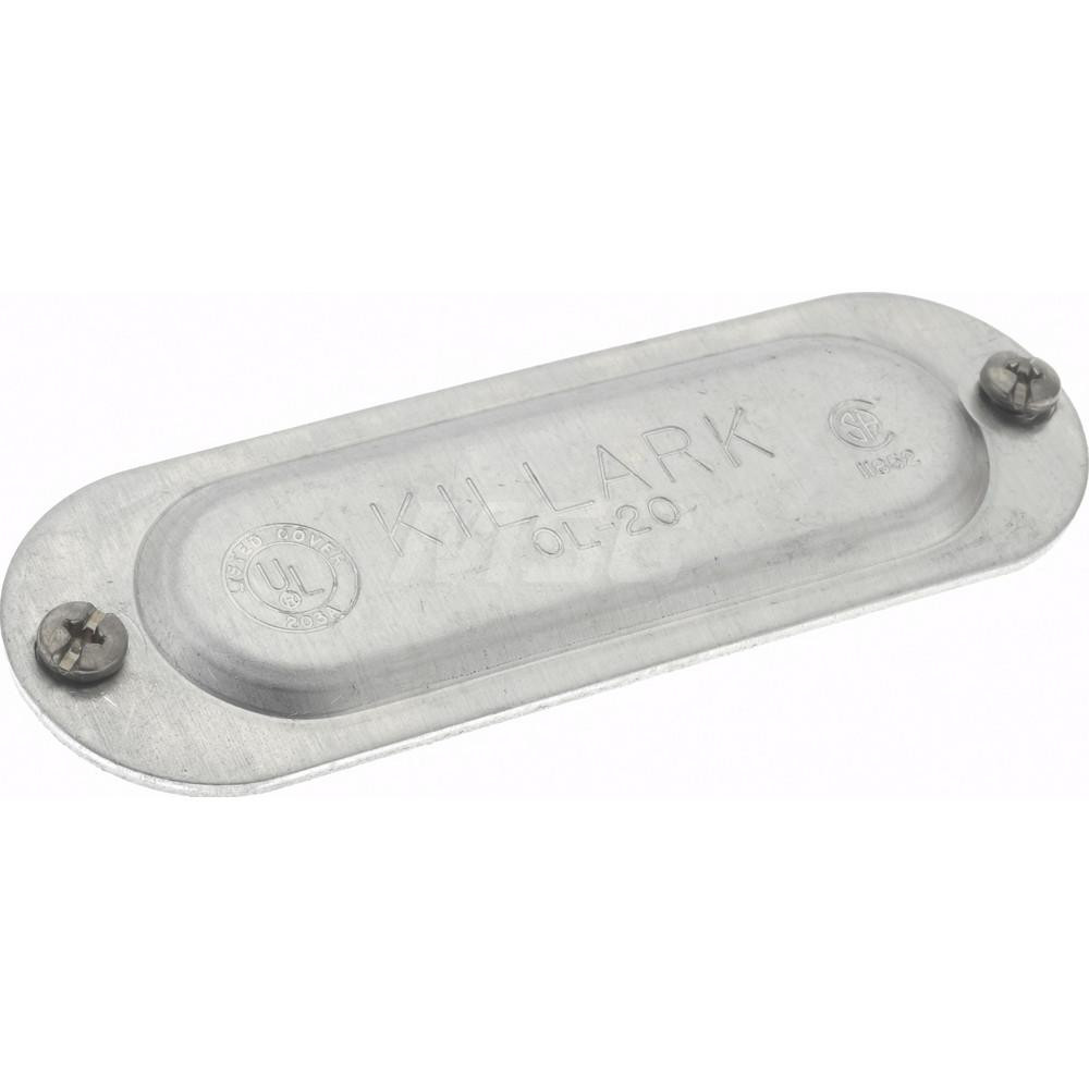 Hubbell Killark 3/4" Trade, Aluminum Conduit Body Cover Plate MSC