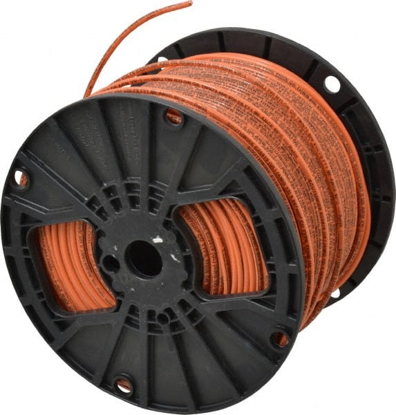500 ft Orange Solid Building Wire with THHN Wire Type and 14 AWG Wire Size 