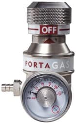 Portagas 90005509 34/58/116 Aluminum & 103 Steel Cylinders CGA Inlet Connections, C-10 Fitting, 1,000 Max psi, All Gases Welding Regulator 