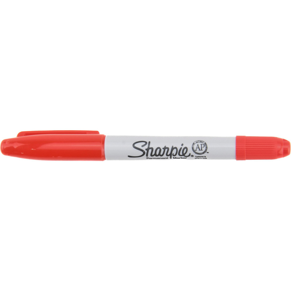 Permanent Marker: Red, Twin Tip Fine & Ultra Fine Point