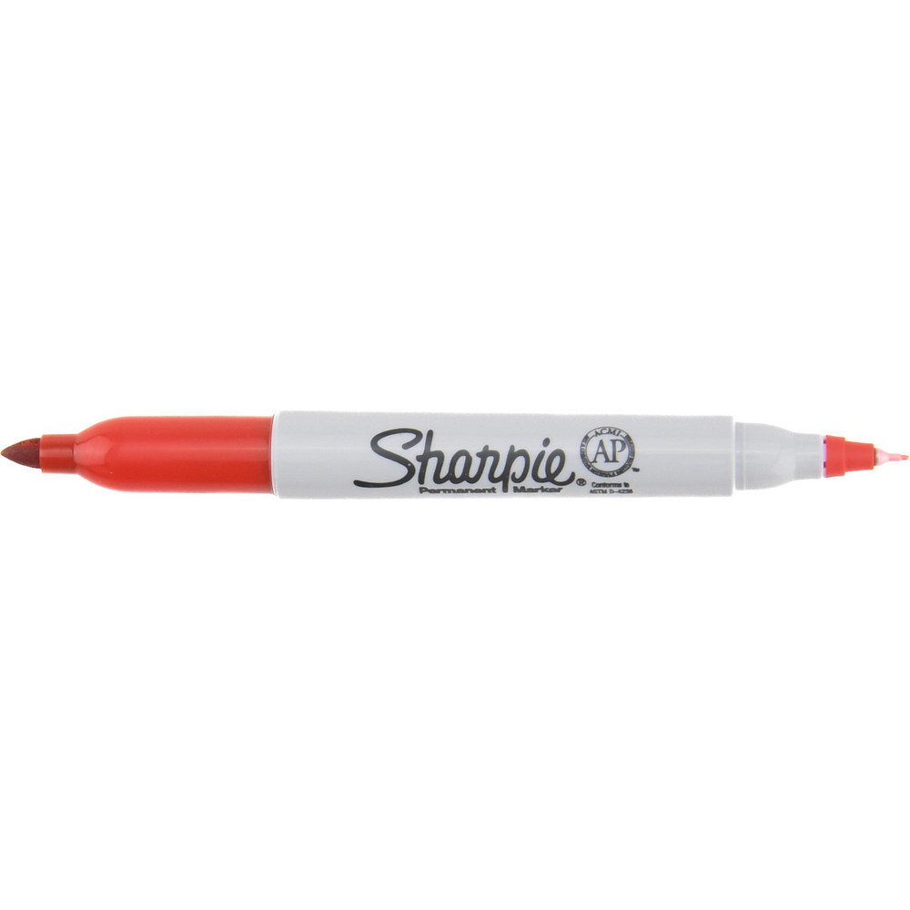 Sharpie - Permanent Marker: Red, Fine Tip | MSC Direct